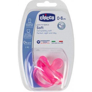 Chicco Physio celo kaučuk Soft růžová