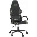 vidaXL černá a maskáčová umělá kůže [320095] – Zboží Dáma