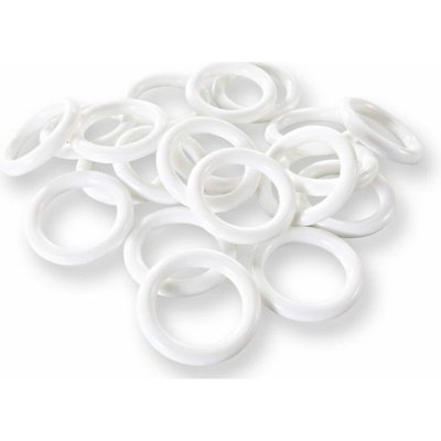 kroužek d42 /20ks/-záclonový, bílý plast – Hledejceny.cz