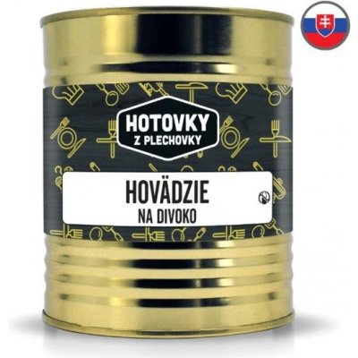 Hotovky z plechovky Hovězí na divoko 0,8 kg – Hledejceny.cz
