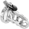 SM, BDSM, fetiš Slave4master Brutal Chastity Cage 50 mm ocelový pás cudnosti pro muže