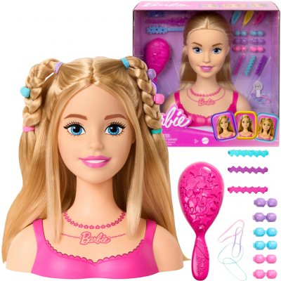 Barbie Barbie Stylingová hlava Blond vlasy HMD88 – Zboží Dáma