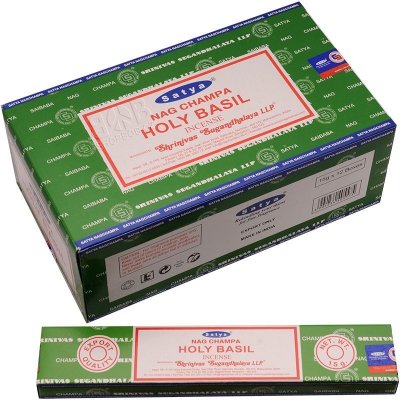 Satya Holy Basil indické vonné tyčinky 12 x 15 ks – Hledejceny.cz