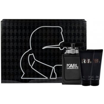 Karl Lagerfeld Pour Homme EDT 100 ml + balzám po holení 100 ml + sprchový gel 100 ml dárková sada