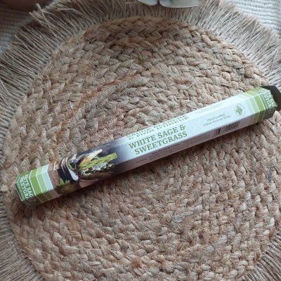 Green Tree Indické vonné tyčinky Bílá Šalvěj Sladká Tráva 15 g – Hledejceny.cz