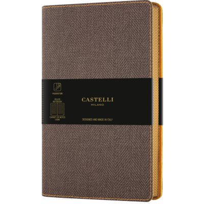 Castelli Linkovaný zápisník Harris A5 hnědý