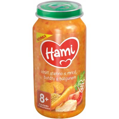 Hami Krůtí stehno s mrkví, batáty a bulgurem 250 g – Zboží Dáma