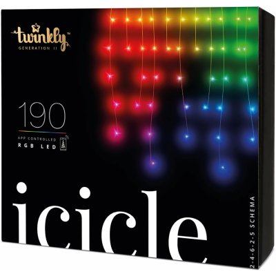 Twinkly Icicle 190 LED RGB 5x0,7 m – Zboží Mobilmania