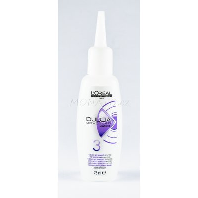 L'Oréal Dulcia Advanced trvalá ondulace pro velmi suché a citlivé vlasy 3 Perm Lotion 75 ml