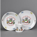 Český porcelán Dětská jídelní souprava VAŘILA MYŠIČKA 3 ks – Sleviste.cz