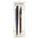 CurePink SR72540 Harry Potter Wand & Broom propiska a tužka 7 x 23 cm – Zboží Mobilmania