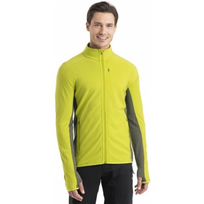 ICEBREAKER Mens Descender LS Zip Bio Lime/Loden – Hledejceny.cz