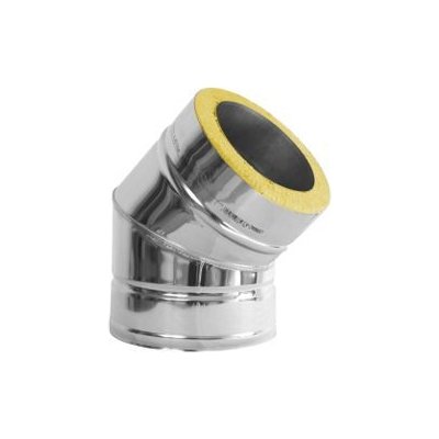 Bokra Komínové koleno 45° 150mm IZOL turbo – Sleviste.cz