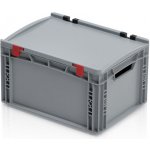 TBA Plastové obaly s.r.o. Plastová Euro přepravka 400 x 300 x 220 mm s víkem – Hledejceny.cz