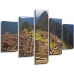 Obraz 5D pětidílný - 150 x 100 cm - Views around Machu Picchu Inca ruins Pohledy kolem Machu Picchu Inca zříceniny