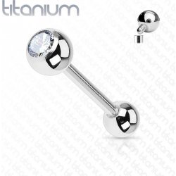 Šperky4U Cartilage piercing titan zirkon TIT1008-16084