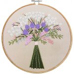 Sada na vyšívání s předtištěným motivem béžová – Zboží Dáma