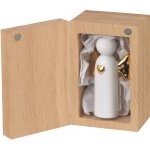 räder Andílek v krabičce Angel to go, bílá barva, přírodní barva, dřevo, porcelán – Zboží Dáma