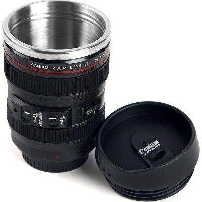 Lens Mug nerezový Hrnek pro fotografy objektiv 0,4 l – Zboží Dáma