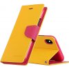 Pouzdro a kryt na mobilní telefon Apple Mercury / kryt pro iPhone XS MAX - Mercury, Fancy Diary Yellow/HotPink