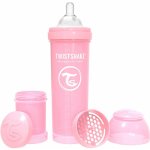 Twistshake Kojenecká láhev AntiColic Light Pink 330ml – Zboží Dáma