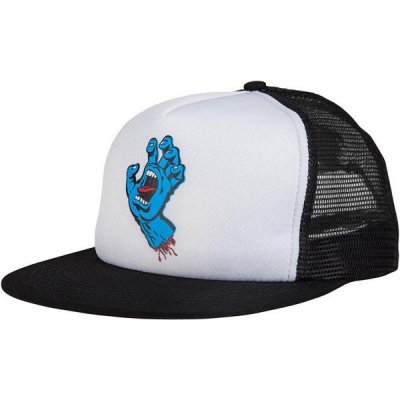 SANTA CRUZ Screaming Hand Mesh Cap / white/black Černá – Zbozi.Blesk.cz