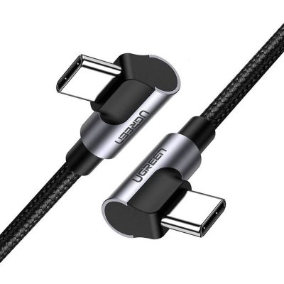 Ugreen US323 Úhlový USB-C na USB-C, PD, 3A 60W, 1m, černý – Hledejceny.cz