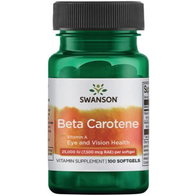 Swanson Beta-karoten Vitamin A 25000 IU, 100 softgels