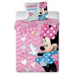 Faro Povlečení do postýlky Minnie růžová 100 x 135 cm 40 x 60 cm – Sleviste.cz