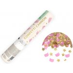 PartyDeco PartyDeco Vystřelovací konfety Hello Baby Růžové motýlky 20 cm – Sleviste.cz