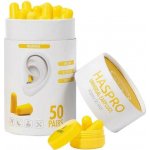 Haspro Tube50 špunty do uší, žluté 50 párů – Zboží Dáma