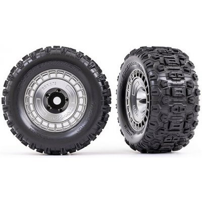 Traxxas kolo 3.8" pneu Sledgehammer disk polomatně chromovaný s poklicí 2 – Hledejceny.cz