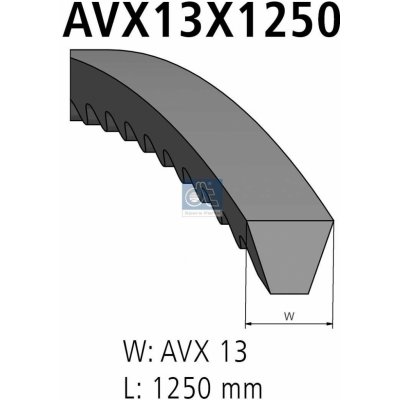 Klínový řemen DT Spare Parts 1.21211 1.21211 – Zboží Mobilmania