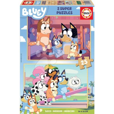 Educa Dřevěné Bluey 2 x 25 dílků – Zboží Dáma