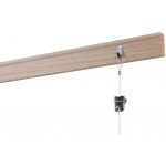 STAS Dřevěná závěsná lišta na obrazy Riva 20kg Délka: 120 cm – Sleviste.cz