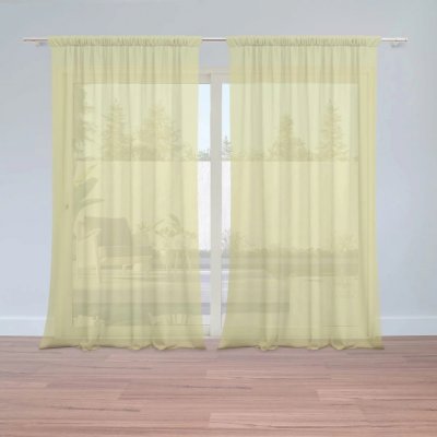 Záclony Avokádo: 2 ks - 150x250 cm - Sablio – Hledejceny.cz