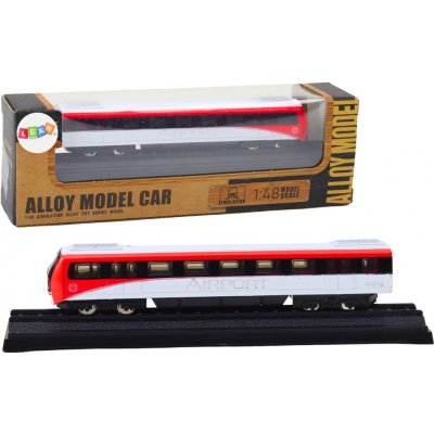 Lean Toys Sběratelský model vlaku červenobílý 1:48 kovový – Zboží Dáma