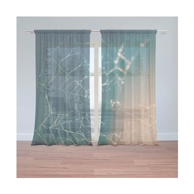 Sablio Záclony Pavučina: 2ks 150x250cm – Hledejceny.cz