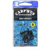 Rybářská karabinka a obratlík CARP ´R´ US Obatlíky s koužkem Ring Swivel vel.8 8ks