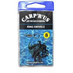 CARP ´R´ US Obatlíky s koužkem Ring Swivel vel.8 8ks