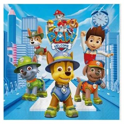 Cakesicq papírové ubrousky Paw Patroll 33x33cm 10ks – Sleviste.cz