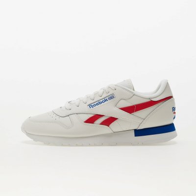 Reebok Classic Leather Chalk/ Vector Red/ Vector Blue – Zboží Mobilmania