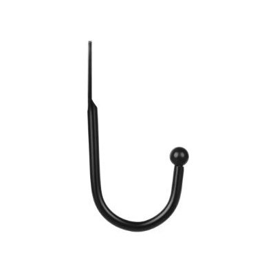 Nástěnný kovový držák na závěs - Černý, 1 kus – Hledejceny.cz