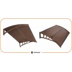 Springos Polyroof 150x75 cm hnědá – Zboží Mobilmania
