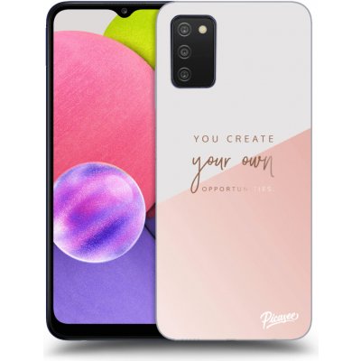 Pouzdro Picasee silikonové Samsung Galaxy A03s A037G - You create your own opportunities čiré