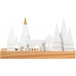 räder Vánoční dekorace / svícen Forest, bílá barva, dřevo, porcelán – Hledejceny.cz