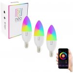 Immax NEO SMART sada 3x žárovka LED E14 6W RGB+CCT barevná a bílá, stmívatelná, Wi-Fi, TUYA – Zbozi.Blesk.cz