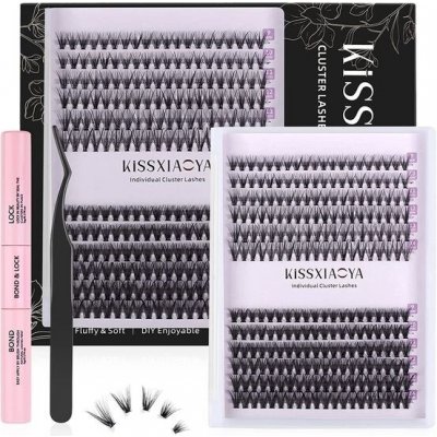 KISSXIAOYA Sada klipů a aplikátorů na řasy pro kutily sada pro domácí řasy s různými clustery – Zboží Dáma