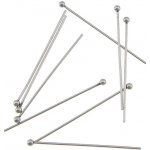 Nýtek s 2mm kuličkou délka 32mm z chirurgické oceli - Obsah balení 1 ks NO 003 – Hledejceny.cz