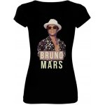Tričko s potiskem Bruno Mars dámské Černá – Sleviste.cz